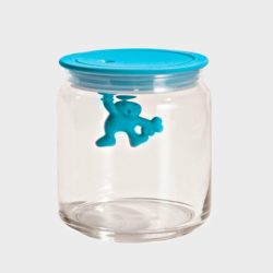 Alessi Glass Jar with Blue Lid - Small