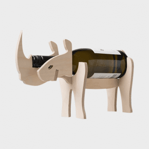 Native Decor Rhino Wine Holder